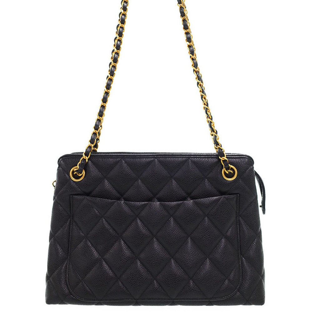 Chanel Matelasse Chain Shoulder Bag Black